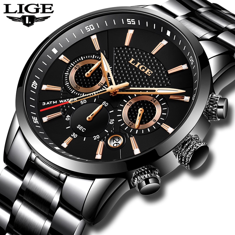 Мужские часы  класса люкс LIGE9866
